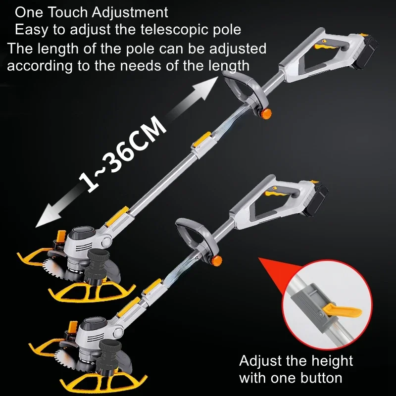 Электрическая газонокосилка многофункциональная литиевая перезаряжаемая