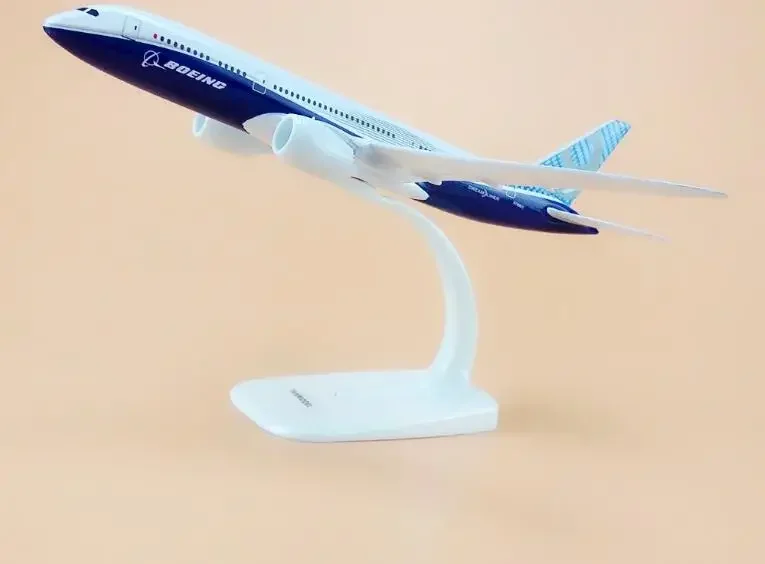 20 см прототип модели самолета Boeing B787-9 металлическая твердая модель для детей