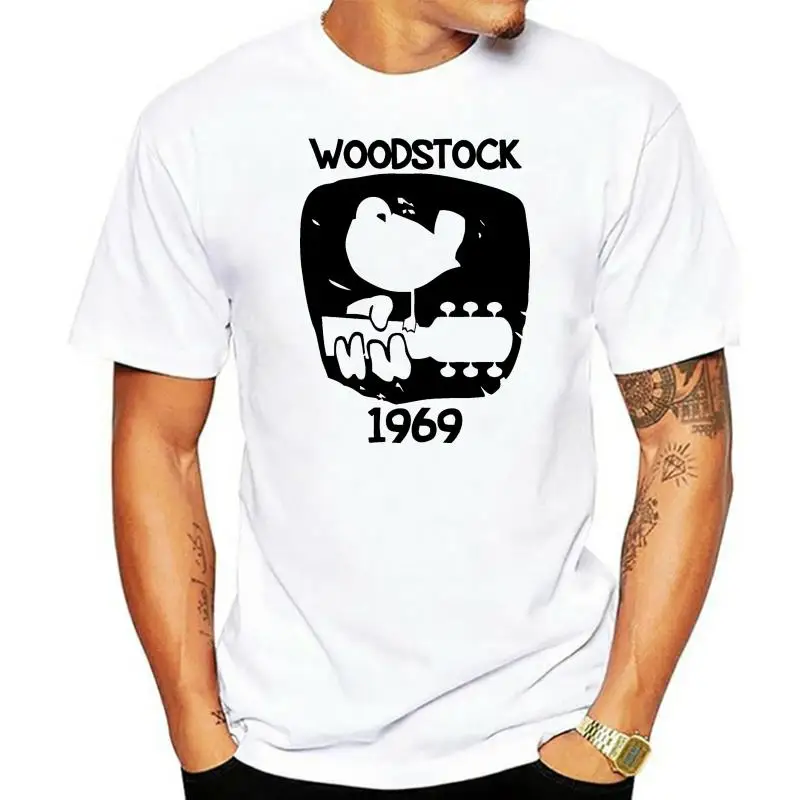 1969 Винтажная Футболка Woodstock, мужская и женская футболка с коротким рукавом и принтом в виде музыки, Детская футболка