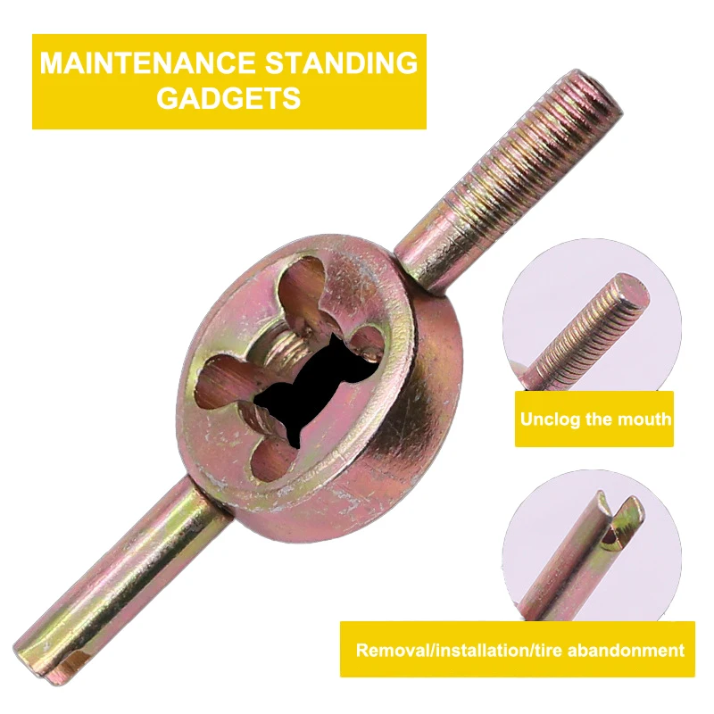 

1PC Key Tire Screwdriver Two-ended Valve Core Wrench Mouth Air Conditioning Valve Bike Valve Removal Tool