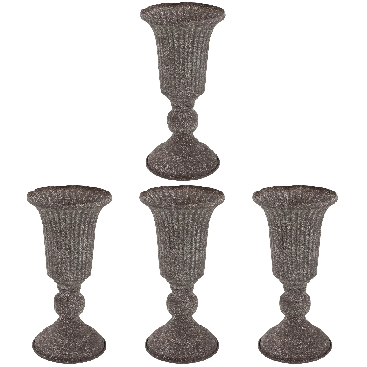

4x Iron Vintage Garden Flower Pot Retro Planter Flower Vase Urn Planter Iron Flower Pot Floral Arrangement Container
