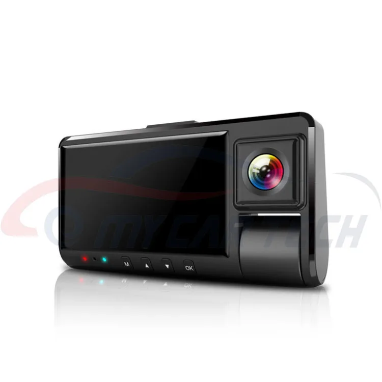

The Most Popular 1080P Front 1080P Inside Cabin Car Dash Camera 3' IPS Screen Dashboard Cam driving recorder for Universal Car