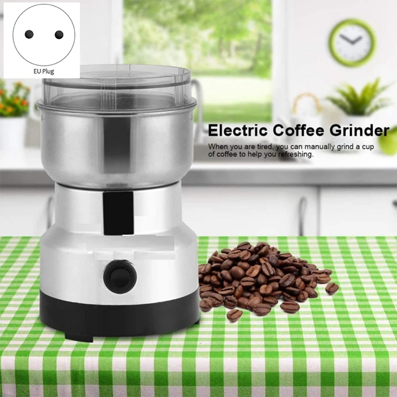 Кофемолка электрическая портативная бытовая машина для измельчения перца и