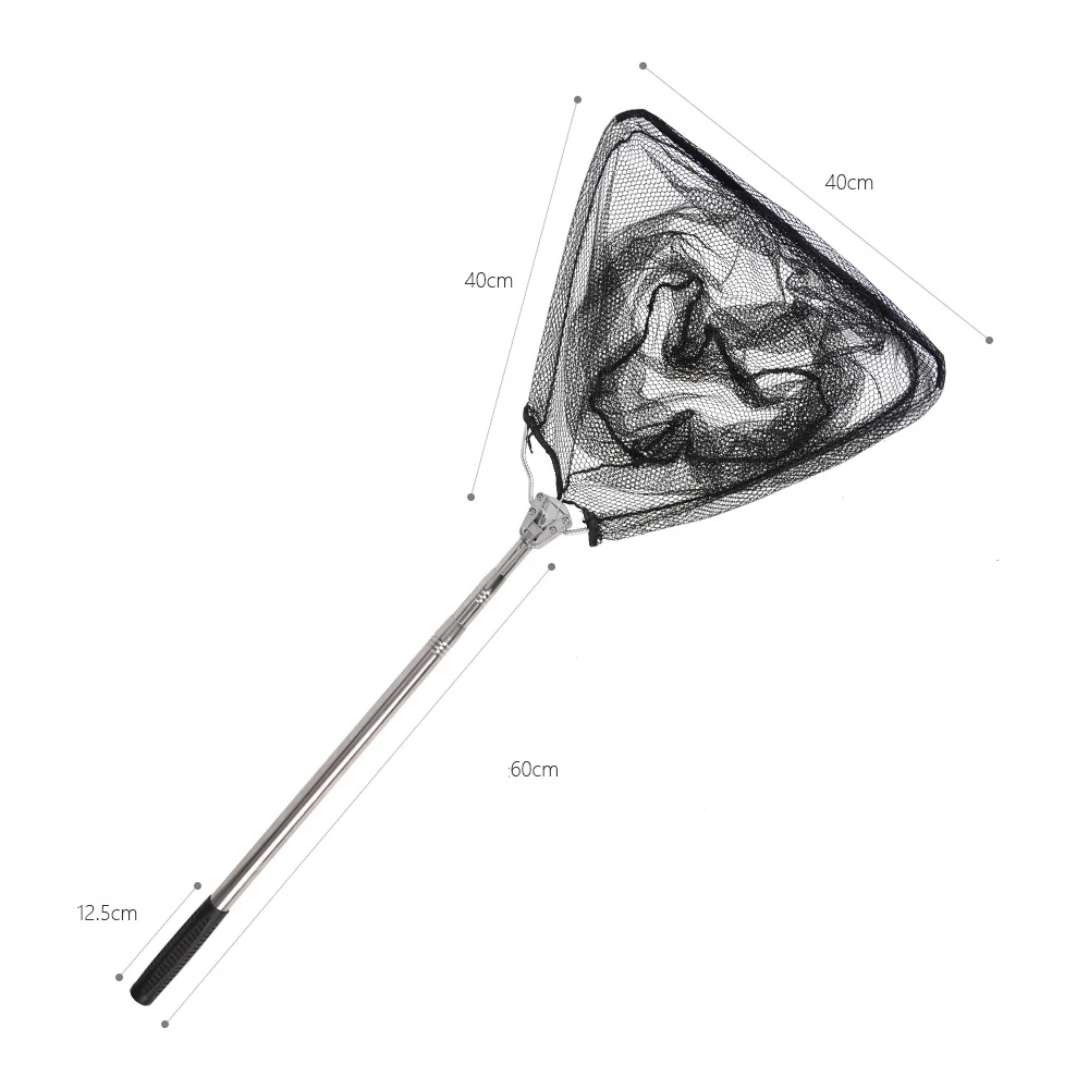 

Folding Aluminum Alloy Flying Fishing Tackle Nylon Landing Fine Fishing Nets