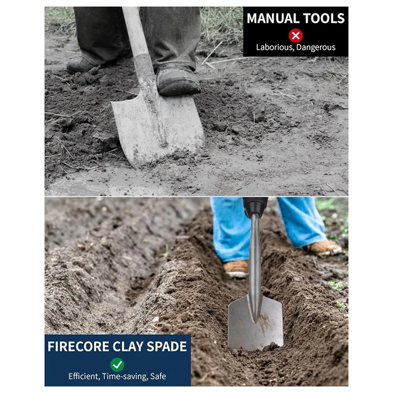 Для лопатки для глины SDS Max 4-1/2 дюйма X 17 дюймов Стальная лопатка дрели