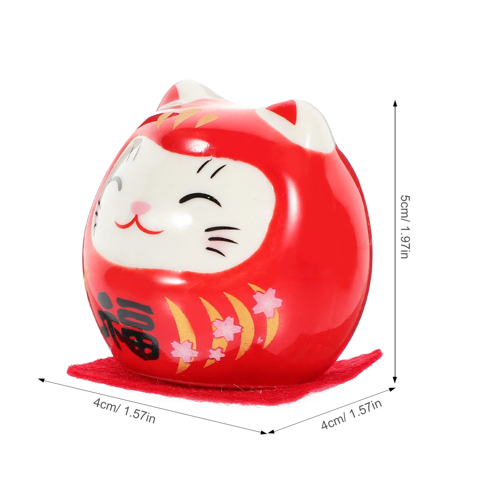 Daruma Lucky Cat японская керамическая фигурка мини-декор статуэтки статуя удача Манеки