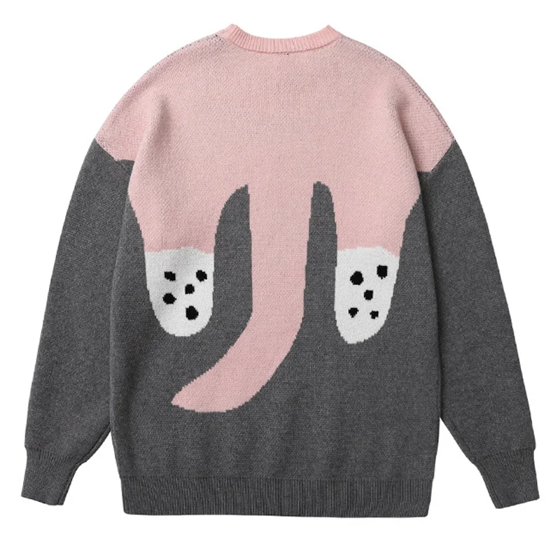 

2022 new arrival top fashion Cartoon knitted autumn and winter men sweater o-neck pullovers appliques brand clothing warm