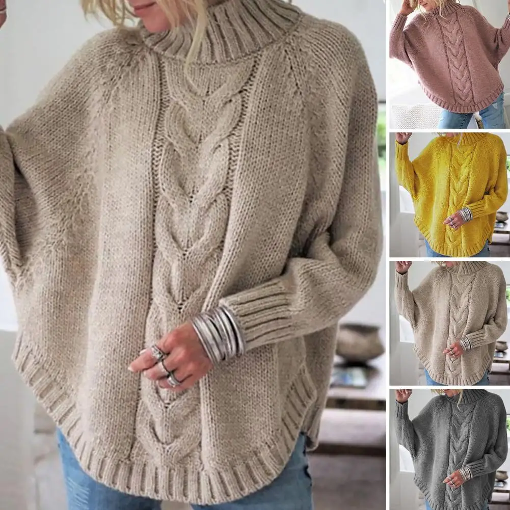 

Popular Pullover Sweater 3D Cutting Ribbed Trim Stretchy Sweater Jumper Daily Clothing