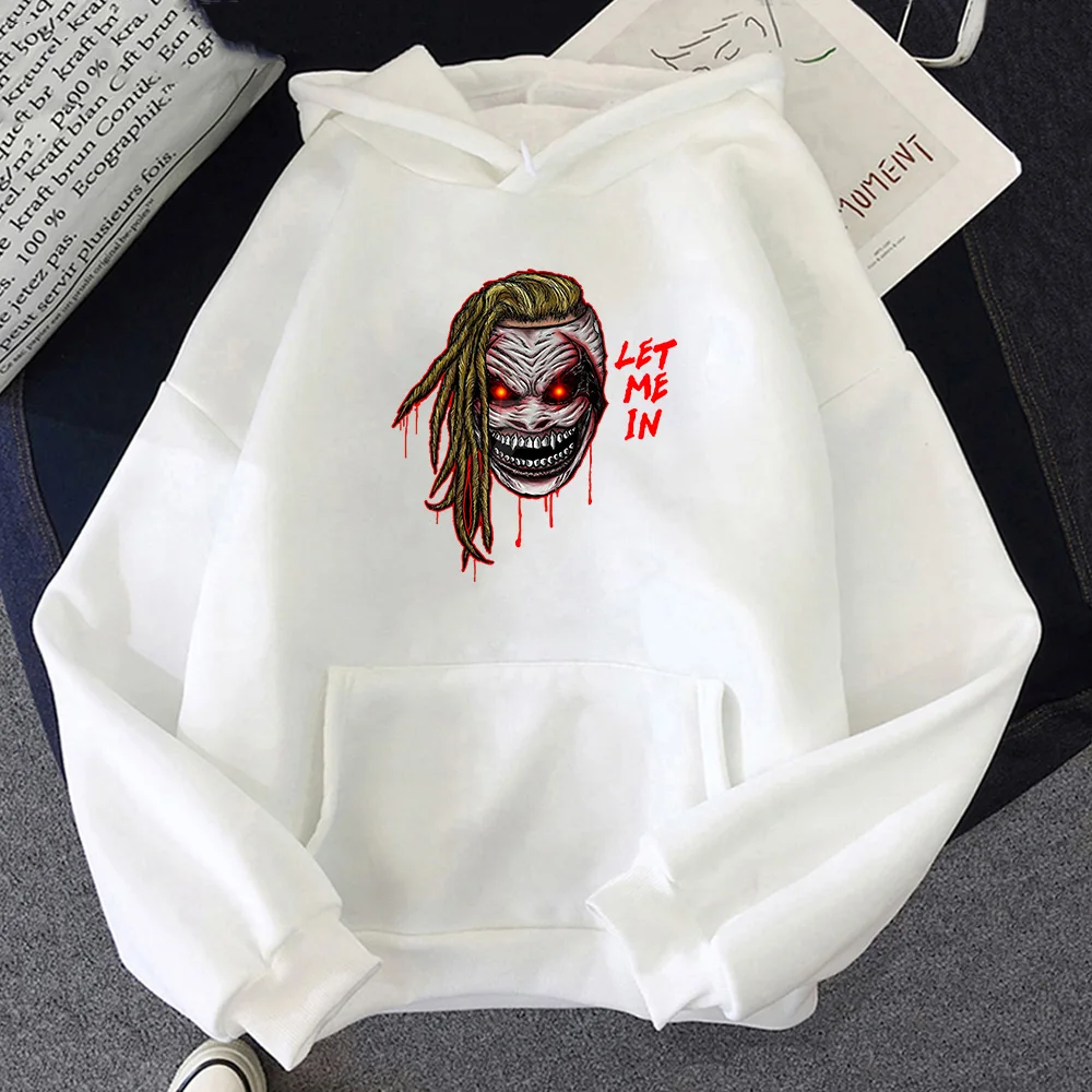 

Professional Wrestler The Fiendd Retro Hooded Clothes Men Prevalent Street Sweatshirt Autumn/winter Fleece Casual Pullovers Tops