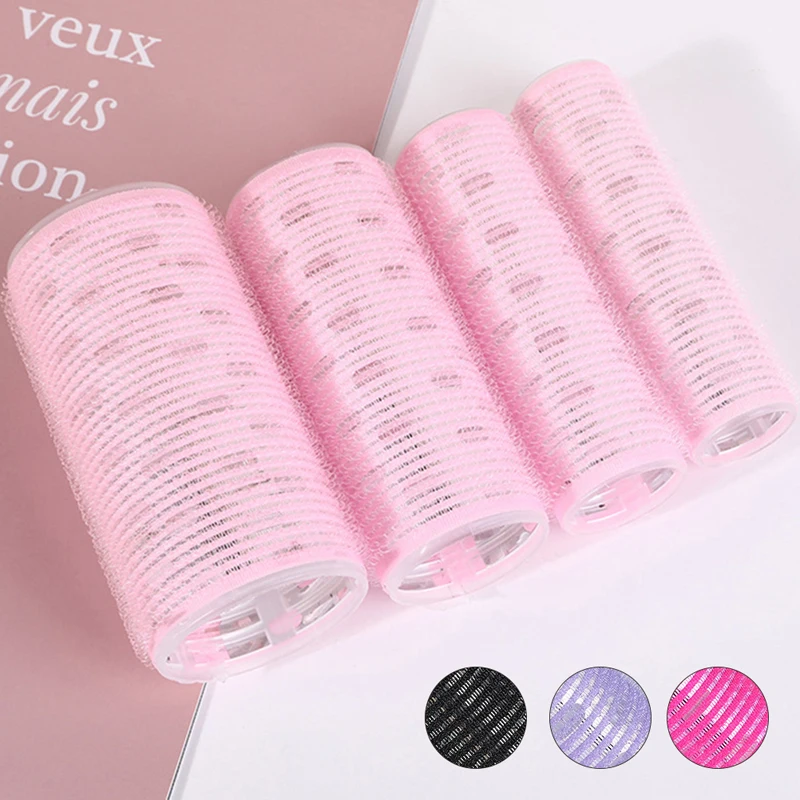 

4size Hair Rollers Hair Curlers Air Bangs Curling Roller With Aluminum Sheet Self-adhesive Hair Roller Curler Styling