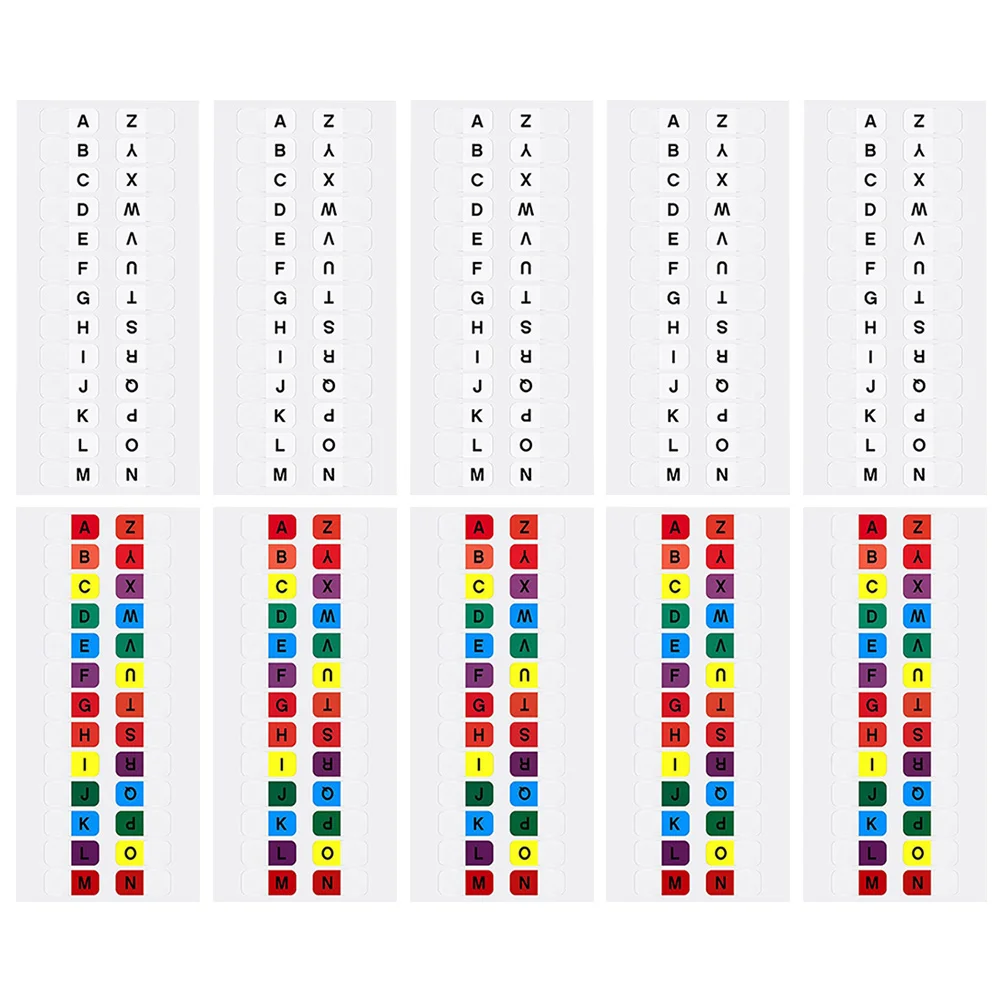 30 листов наклейки с индексом алфавита разделители самоклеящиеся вкладки для
