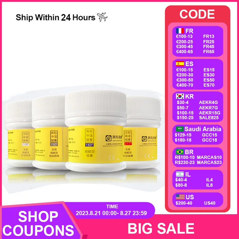 

Amaoe M9 M10 M11 M13 Solder Paste Flux Phone Computer Motherboard PCB Repair for Solder Iron Station Low Medium High Temperature