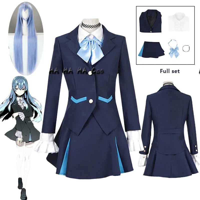 

Kiznaiver Sonozaki Норико школьная форма аниме косплей костюм Милая Полная кожа Хэллоуин Вечеринка косплей костюм и парик