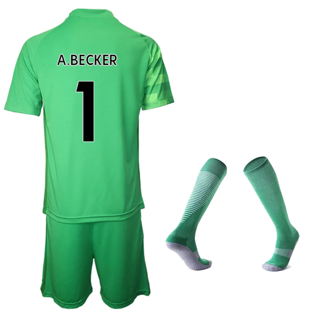 

2021-2022 Goalkeeper Football Jersey #1 A.becker Men's Youth Kids Football shirt Long-Sleeved Short-Sleeved Suit 21/22
