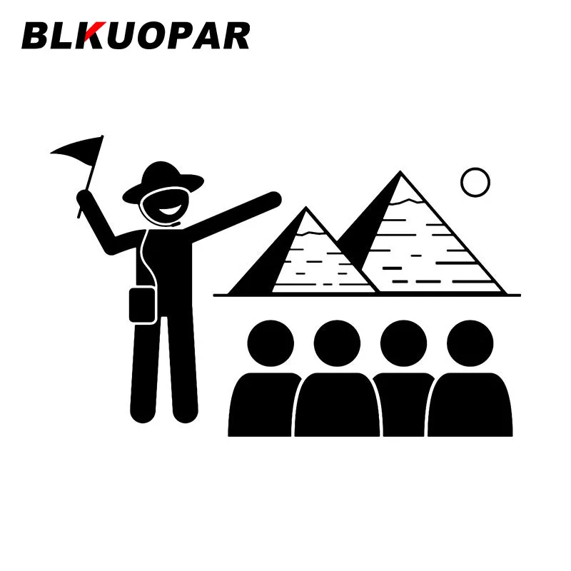 

BLKUOPAR The Guide объясняет пирамиду туристам автомобильные наклейки устойчивые к царапинам графическая наклейка для ноутбука бампера автомобил...