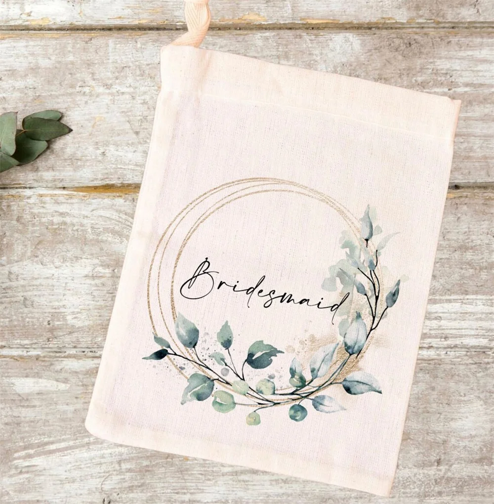 Индивидуальные сумки с цветочным рисунком для девичника 25 шт.