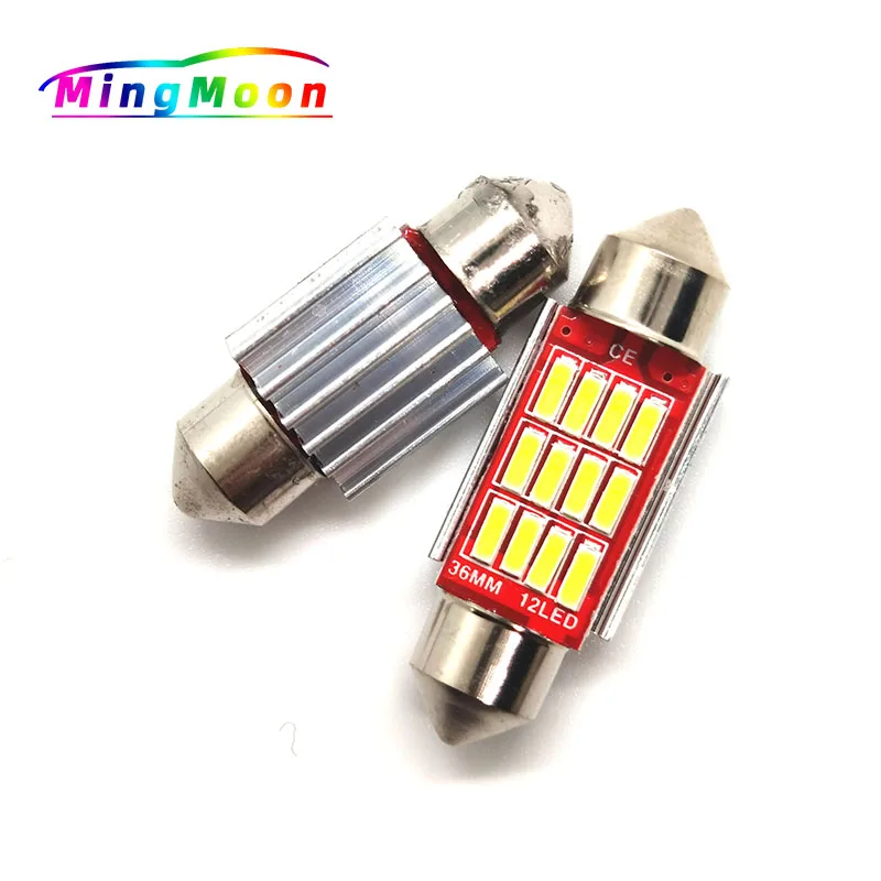 

50PCS 31mm 36mm 39mm 41mm C5W C10W CANBUS Error Free Auto Festoon SMD 4014 LED Car Interior Dome Lamp Reading Bulb White Light