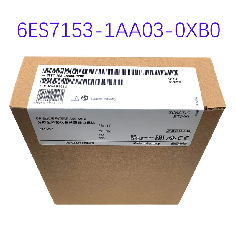 

Brand new original 6ES7153-1AA03-0XB0 interface module IM153-1 6ES7 153-1AAO3-OXBO spot