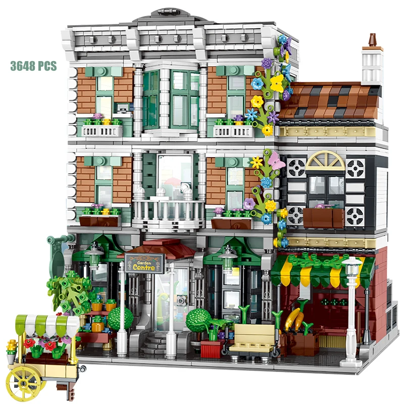 

Technical ideas Street View Architecture Series Flower Shop Building Blocks Bricks Assembly Toys Birthday Gift For Kids&Adult