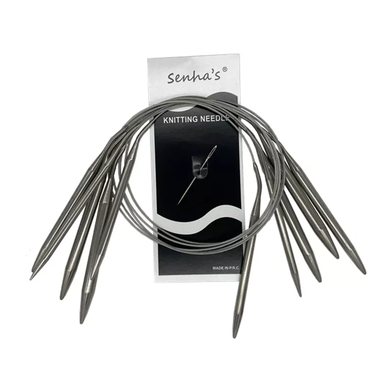 

1.5-10mm Stainless Steel Circular Knitting Needles Crochet Needles For Set of Knitting hooks DIY Weaving Pins Needle Craft Tools