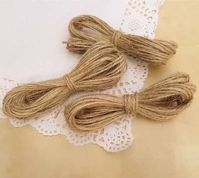 

Special hand woven hang tag natural hand cut DIY decorative hemp rope