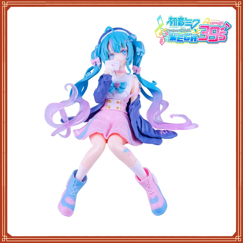 

12cm Hatsune Miku Sailor Suit Jingpin Pressed Instant Noodles Girl Gift Desktop Ornament Anime Two-dimensional Cute Figure