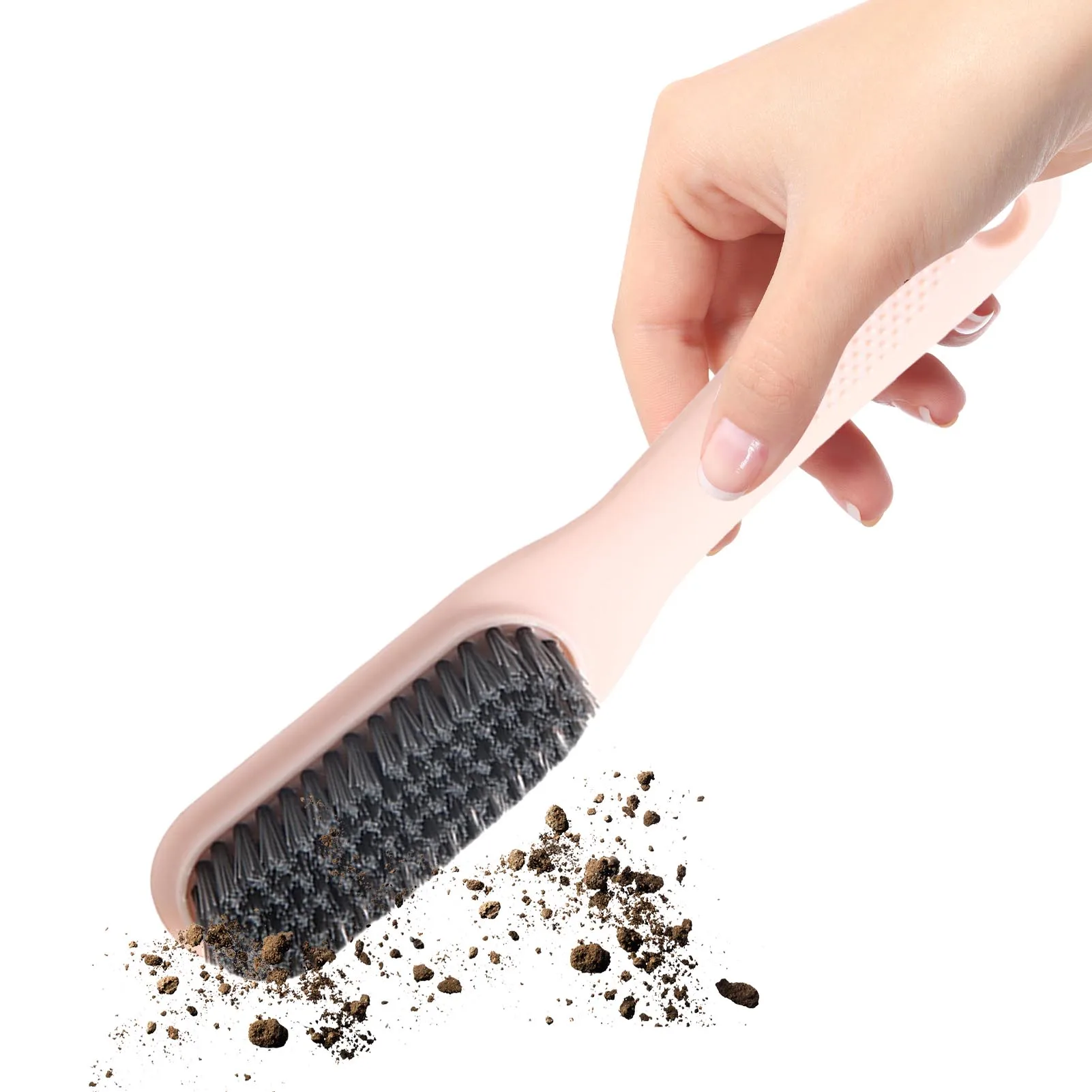

Cleaning Brush Multifunctional Long-handled Shoe Brush Cleaner White Shoe Home Clothing Slippers Kit Hanging Soft Shoe Brush