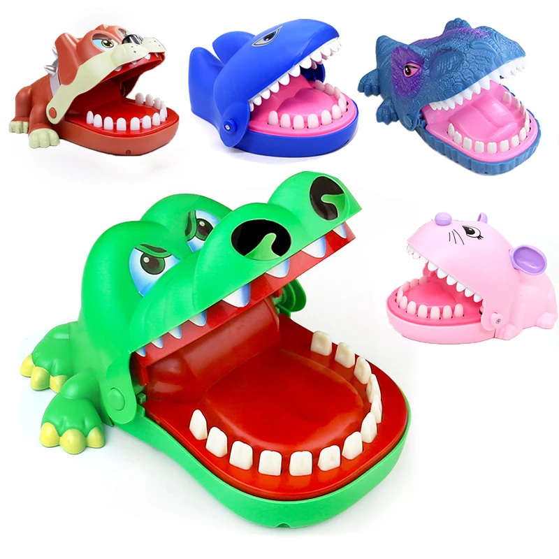 

Hand-biting Crocodile Scary Toy Trick Decompression Alligator Game Children Cool Stuff Dinosaur Tiger Bite Finger Toy Kids Gift