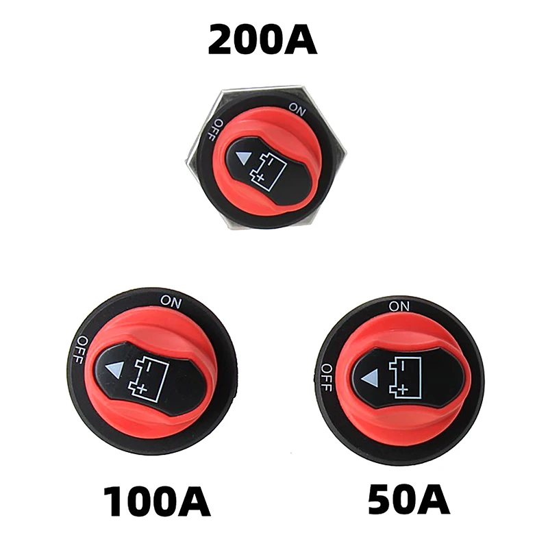 

DC 36V Disconnecter Power Isolator 50A 100A 200A Cut Off Rally Switch Kit For Car Motorcycle Truck Boat Car Battery Switch