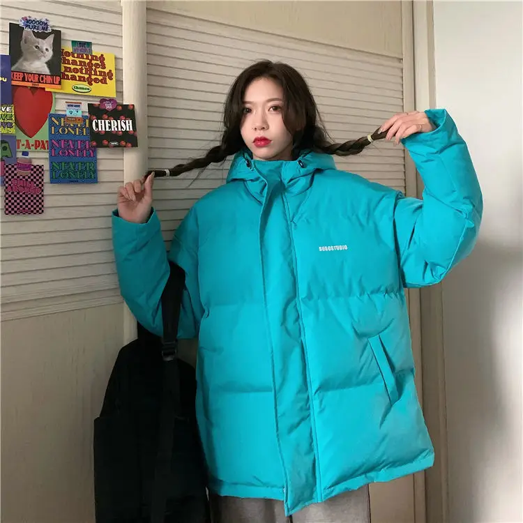 New Thickened Bread Coat Short Down Cotton Coat Cotton Coat Women's Korean Version Loose Autumn and Winter Coat Cotton Jacket