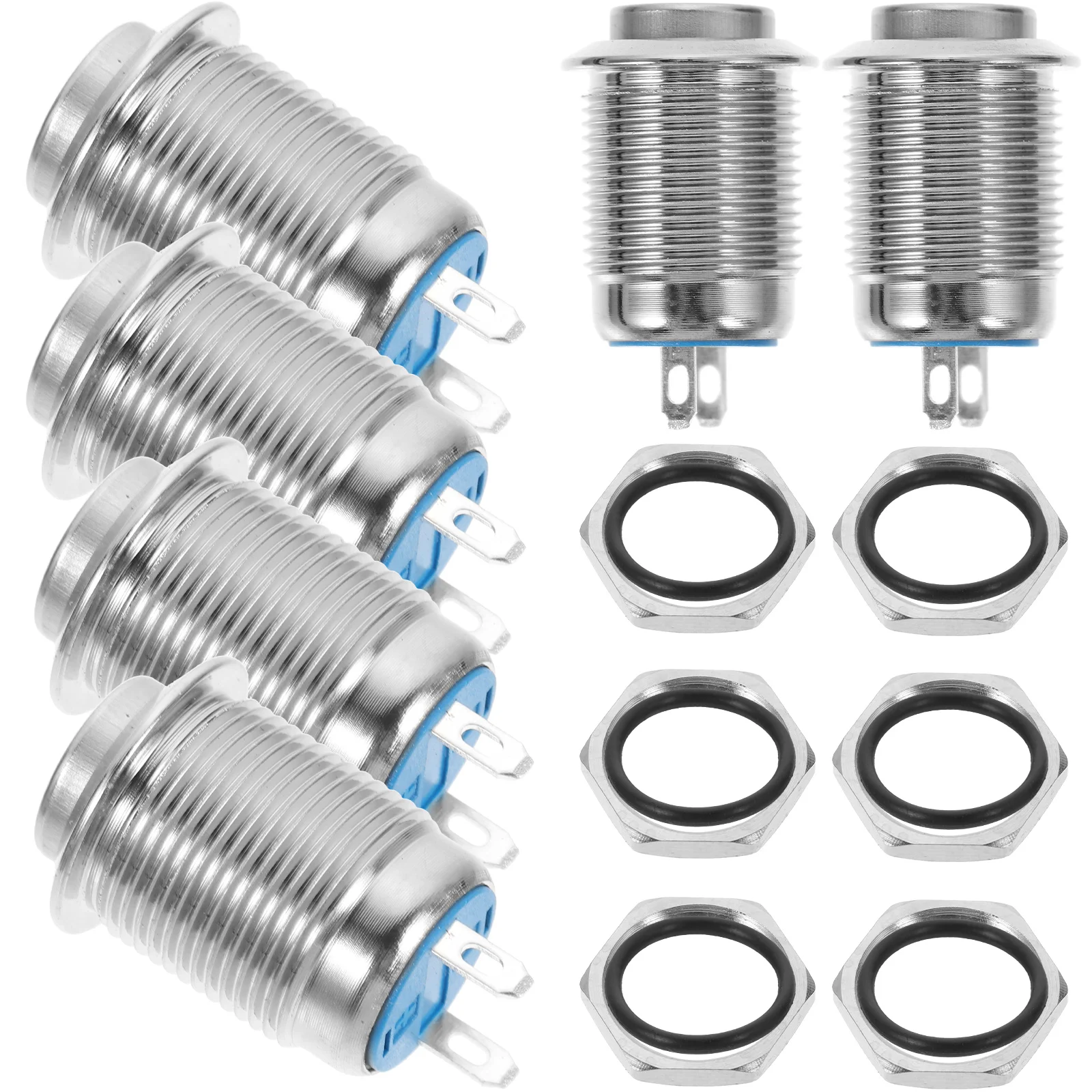 

Switch Button Push Momentary High Latching Marine Metal Without Light Start