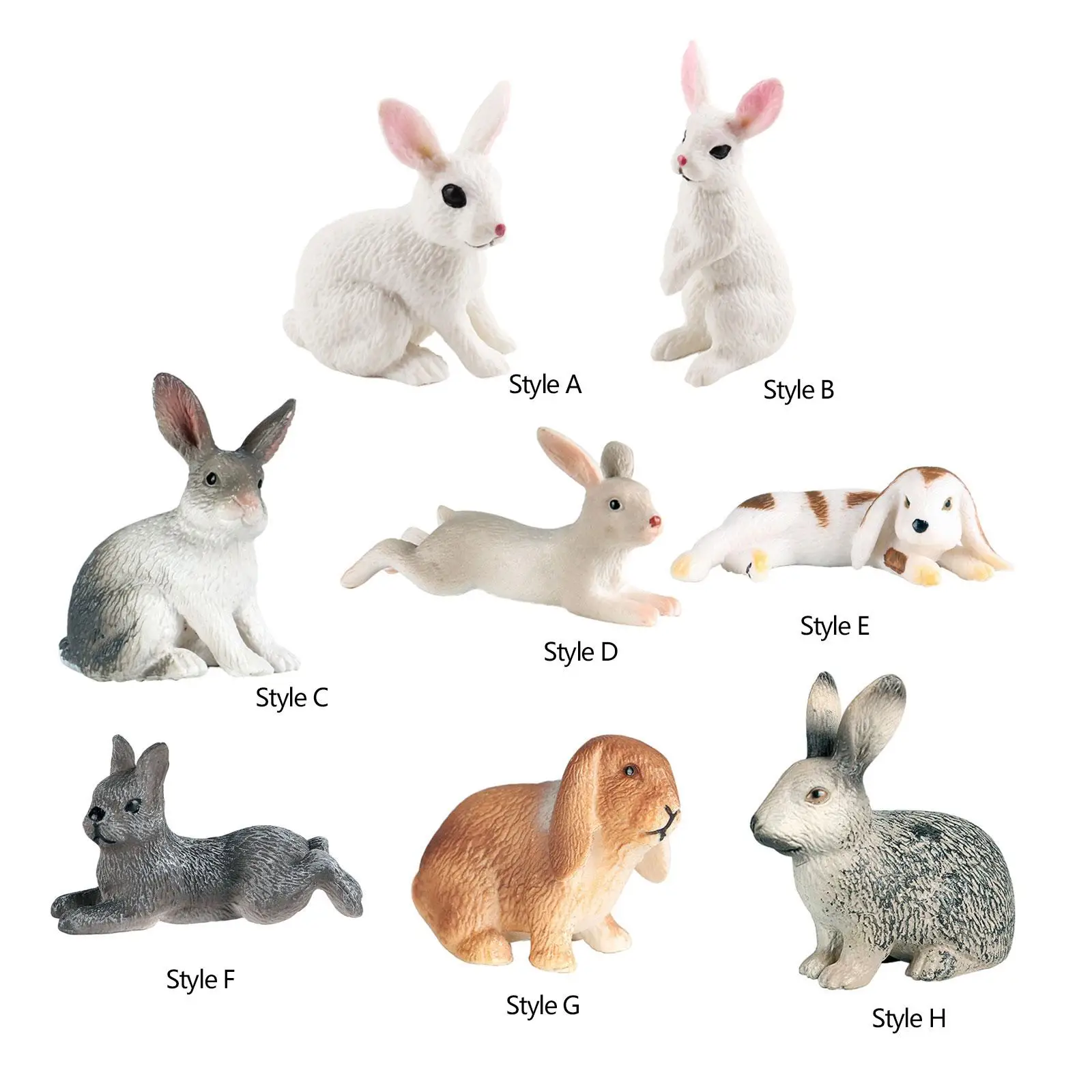 

Микро-фигурки кроликов, ландшафтное украшение для вечеринки, дня рождения, праздничный подарок