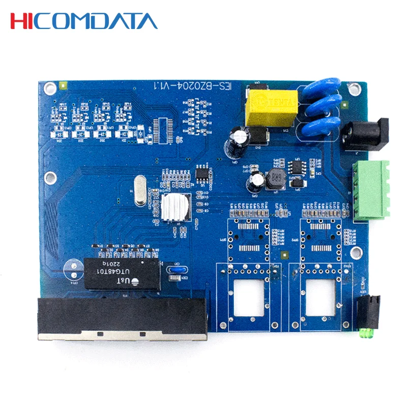 Ethernet-коммутатор HICOMDATA печатная плата промышленная сеть 4 Rj45 2 Sfp коммутатор