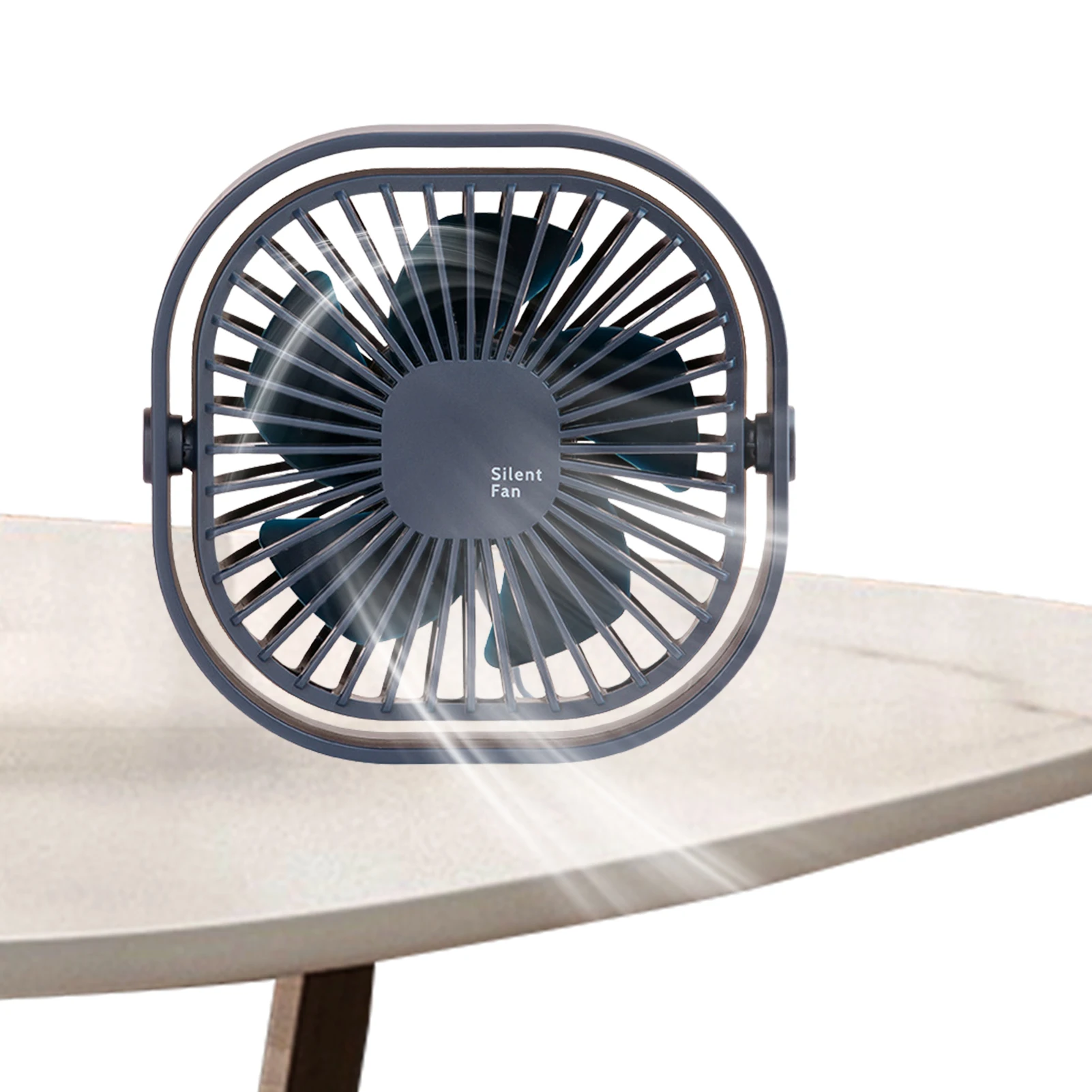 

Desk Fans Small Quiet Air Circulation Fan 3 Speeds Adjustable Desktop Cooling Fan With 360 Rotation Head USB Powered Fan For