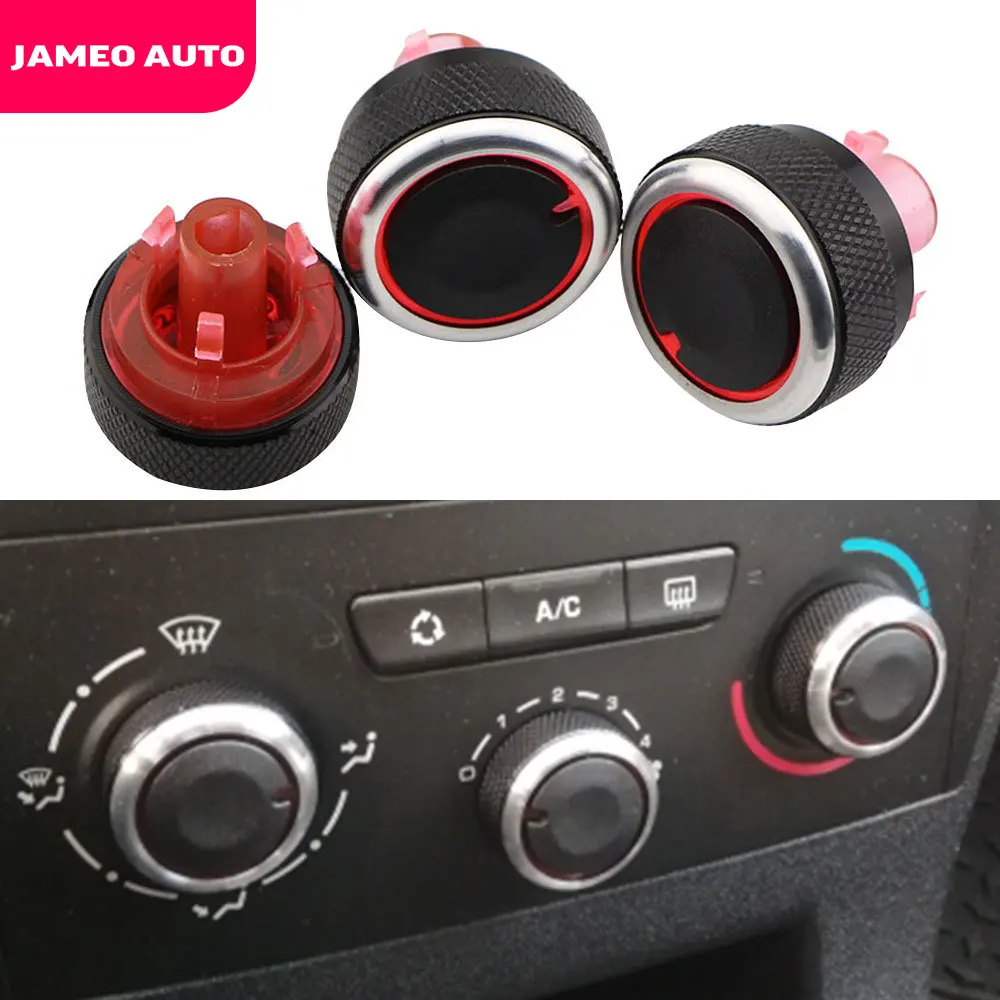 

Jameo Auto Aluminum Alloy Air Conditioning Knob for Peugeot 307 CITROEN C4 C-TRIOMPHE AC Heat Control Switch Button Knobs