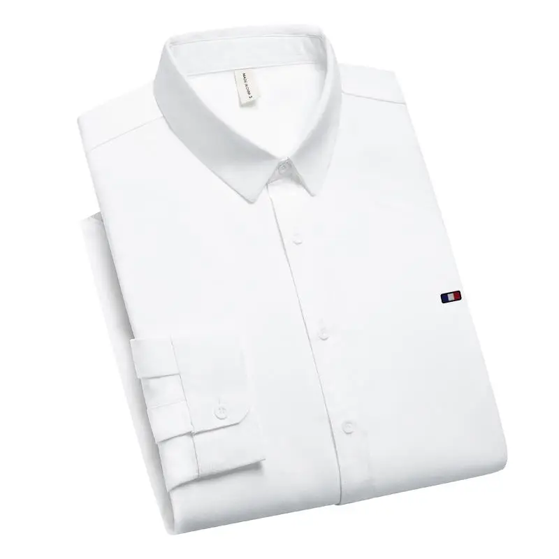 Оригинальные мужские рубашки нового дизайна однотонная деловая Классическая