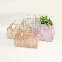 plastic portable bath basket plastic sundry wash basket soft basket