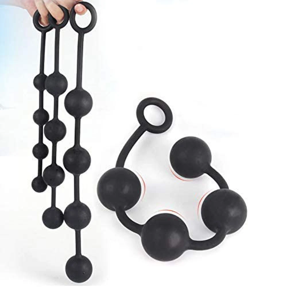 Анальная пробка силиконовые большие анальные шарики для взрослых секс-игрушка