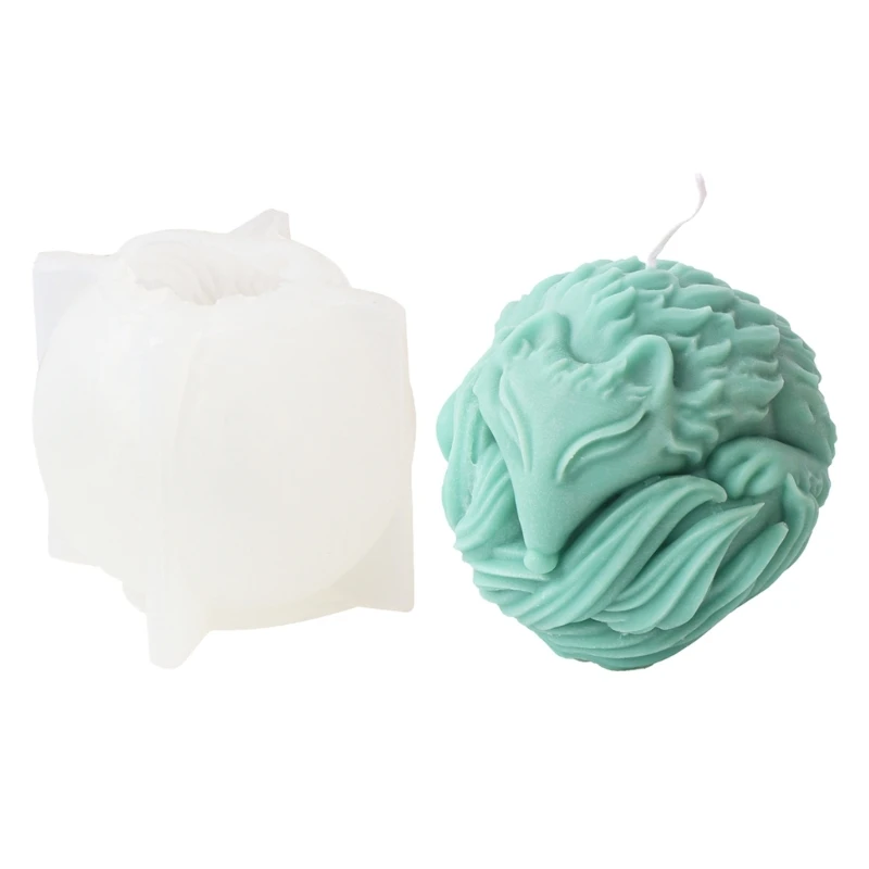 

Силиконовая форма «Спящая лисица», форма из смолы, Ароматизированная, для домашнего творчества