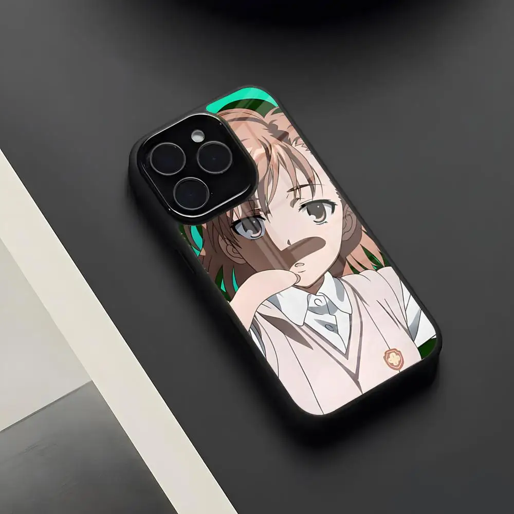 Фото Чехол для телефона A Certain Scientific Railgun T для iPhone 17 Pro Max 16 15 14 13 11 Pro Max Plus, стеклянный чехол №4