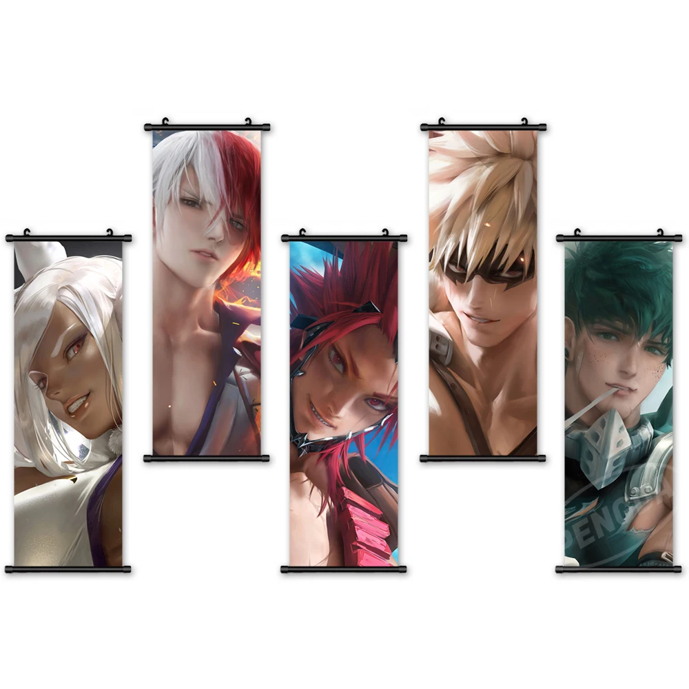 Плакат моя геройская академия Картина на холсте настенное искусство Аниме