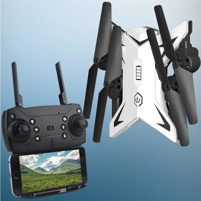 Радиоуправляемый вертолет Дрон с камерой HD 1080P WIFI FPV Профессиональный складной