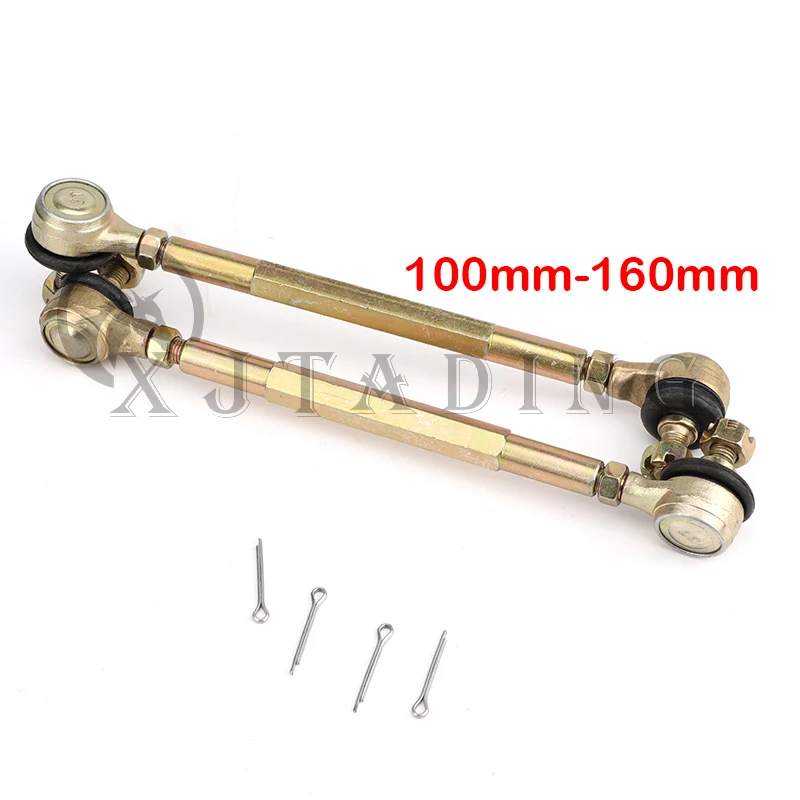 1 пара 100 мм/110 мм/120 мм/130 мм/140 мм/150 мм/160 мм/мм М10 Галстуки стержни шаровые шарнирные комплекты подходят для китайского квадроцикла каратинга Багги квадроцикла запчасти
