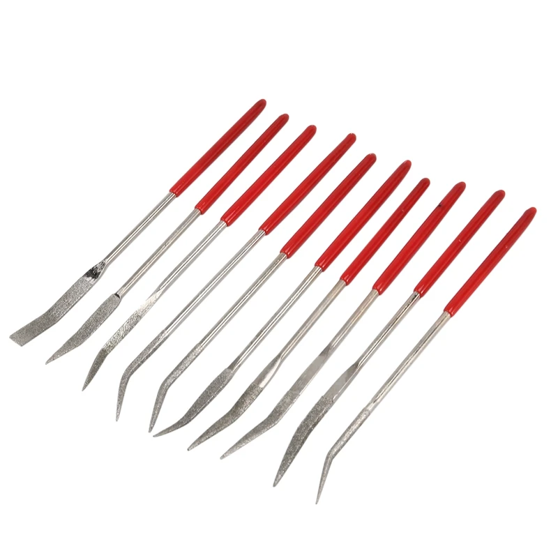 

New-Curved Mini Diamond File Set Needle File Set Coated Diamond File Metal File Set