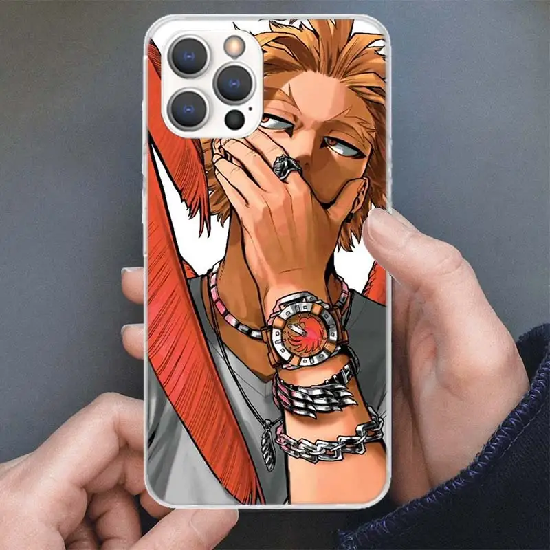 Чехол для телефона Hawks MHA My Hero A-Academy Apple iPhone 16 15 14 Plus 13 12 Mini 11 Pro Max XS XR X 7 8 + SE с мягким