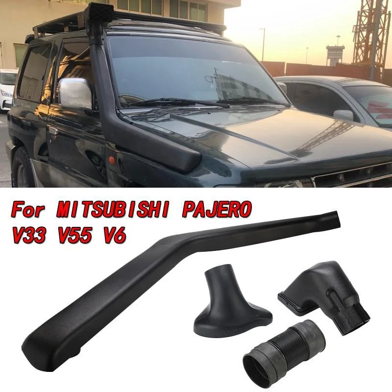 

Right Side Car Snorkel Kit Air Intake LLDPE Exhaust Pipe Airflow For MITSUBISHI PAJERO V33 V55 V6 Car Accessories