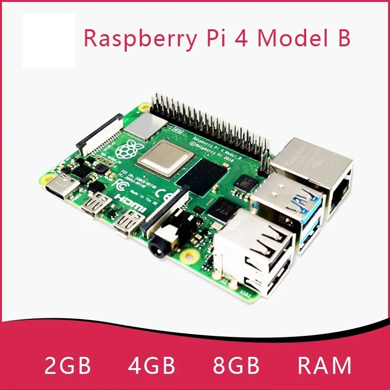 

.. Официальный Оригинальный Raspberry Pi 4 Model B, комплект платы с ОЗУ 2 ГБ, 4 ГБ, 8 ГБ, 4b Core, ЦП 1,5 ГГц, 3 скорости, чем Pi 3B +