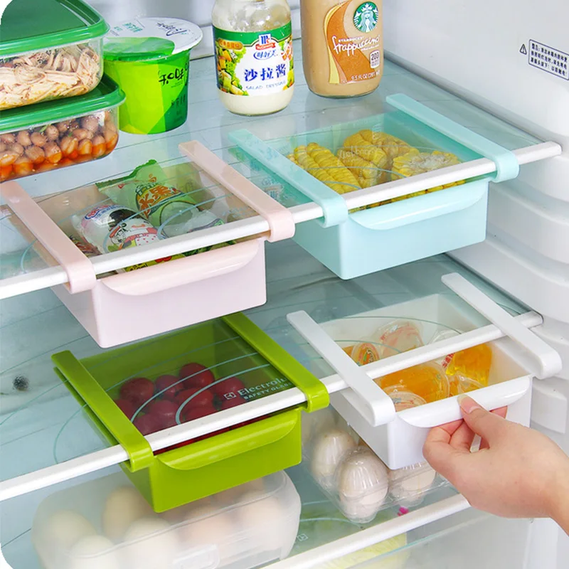 

Kitchen Refrigerator Storage Box Refrigerator Partition Drawer Type Fresh-keeping Box Household Food Classification Storage Box