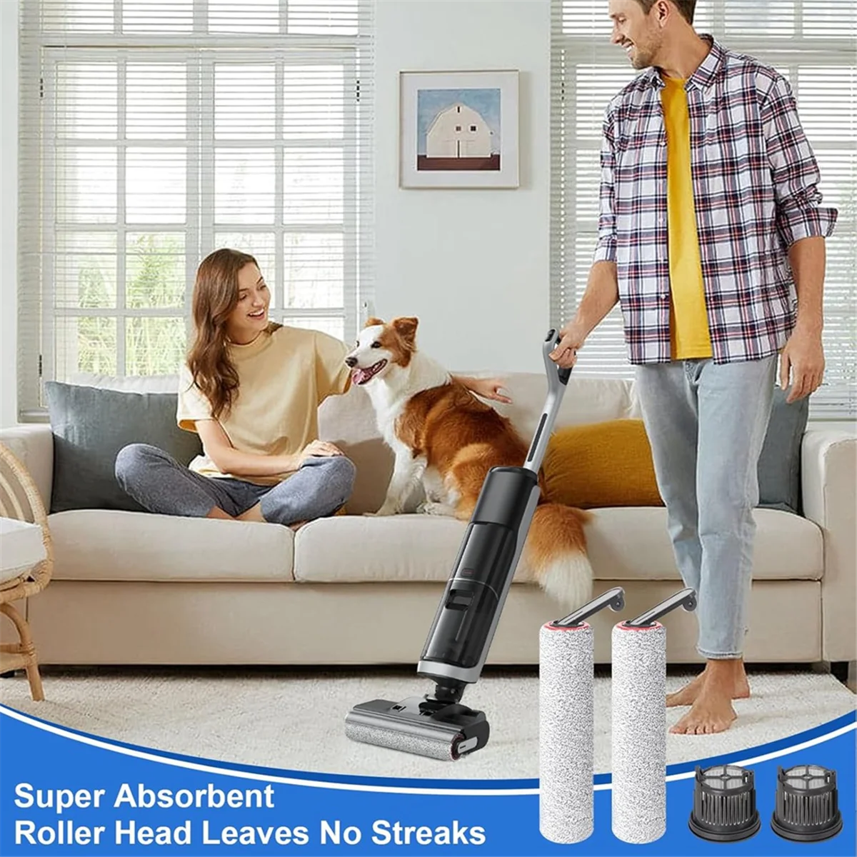 Роликовая щетка и фильтры Hepa для пылесоса Dreame H14 Сменные аксессуары влажной сухой