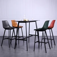 Black Metal Legs Dining Chairs Leather Minimalist Designer Unique Patio Dining Chairs Kitchen Bar Silla Comedor Home Furniture